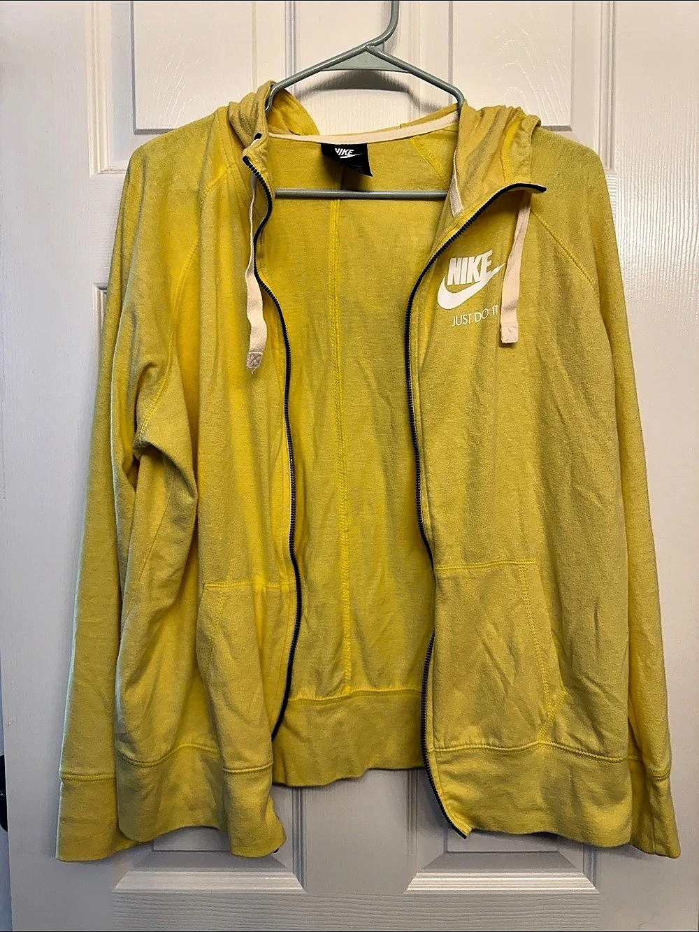 Nike Gym Vintage Full-Zip Hoodie Yellow XL